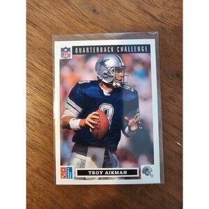 Troy Aikman 1991 Upper Deck Domino's Quarterback Challenge #6 - NFL - Fresh Pull